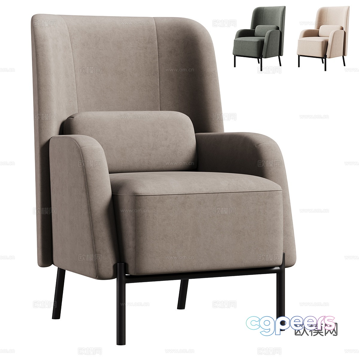 Sofa coffee table combination 3D model Sofa coffee table combination 3D model