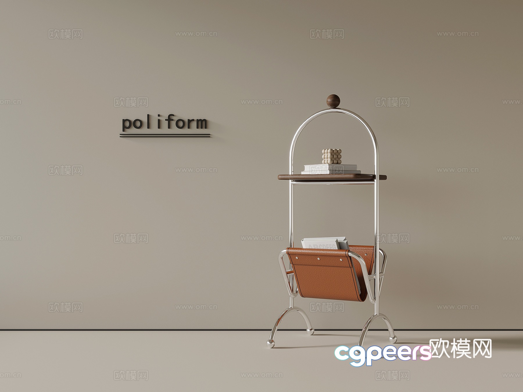 Middle-aged side table corner table 3D model Middle-aged side table corner table 3D model
