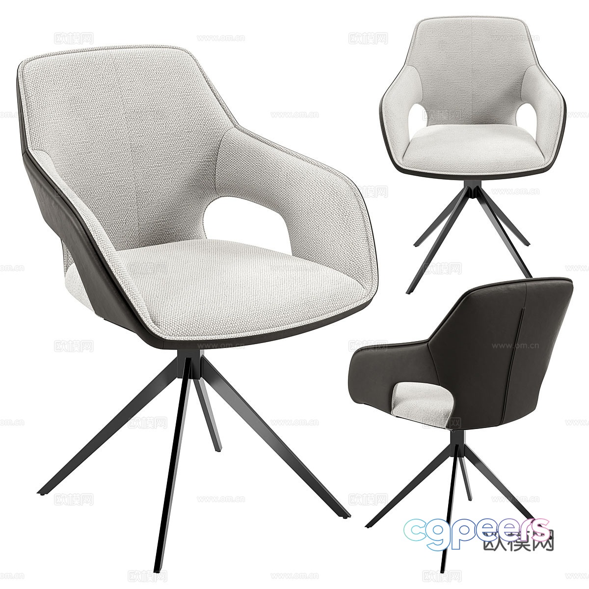 Modern Italian single chair 3d model Modern Italian single chair 3d model