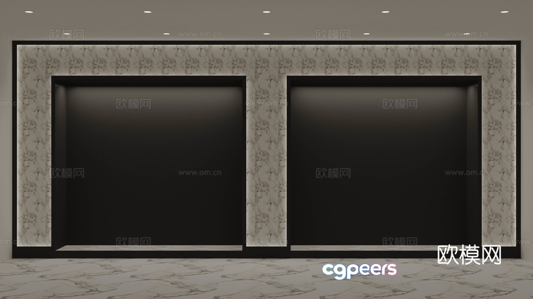 Corridor 3d model Corridor 3d model