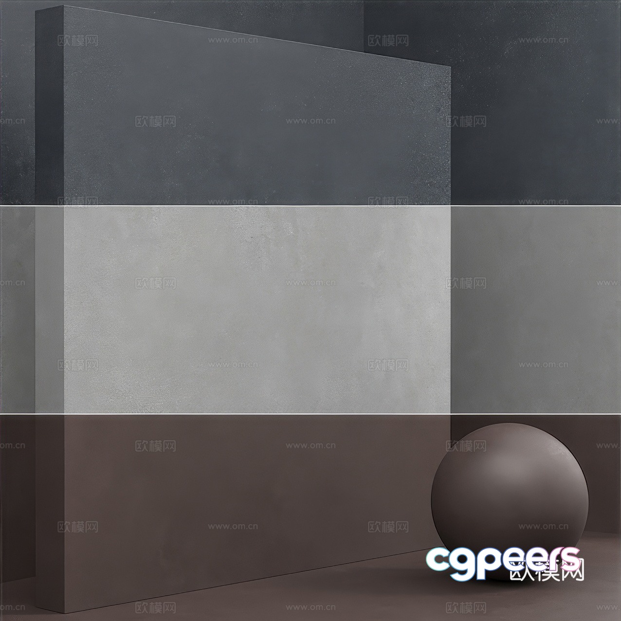 Modern microcement 3d model Modern microcement 3d model