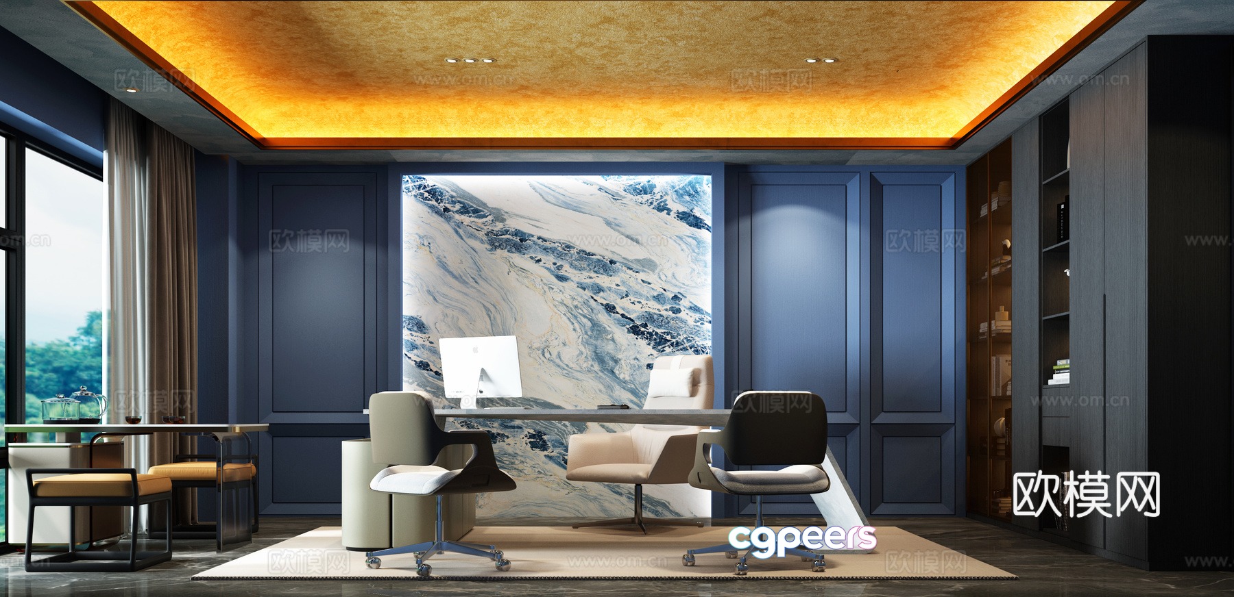 Modern General Manager Room Italian Luxury Manager Room 3D Model Modern General Manager Room Italian Luxury Manager Room 3D Model