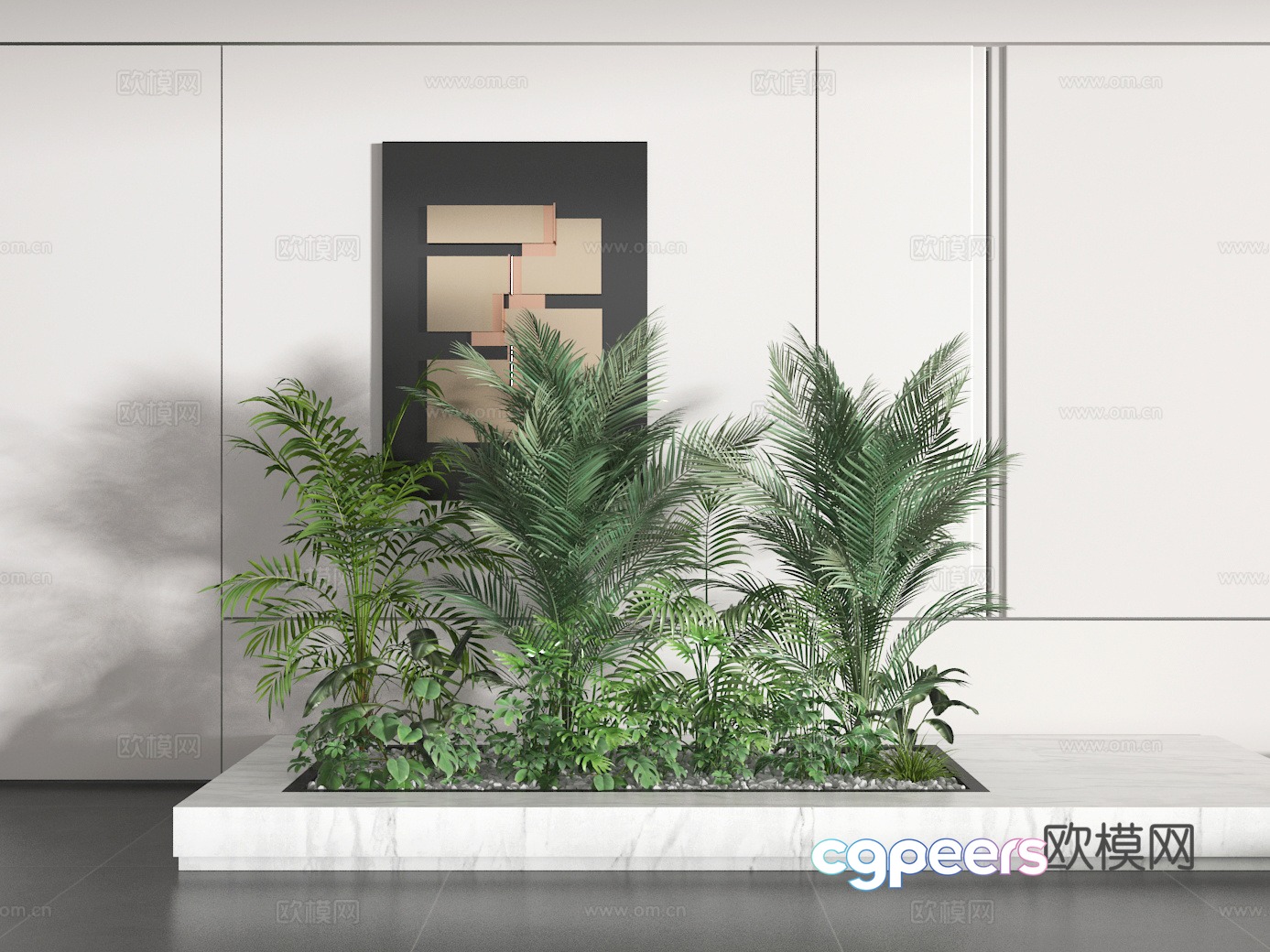 Potted 3D model Potted 3D model