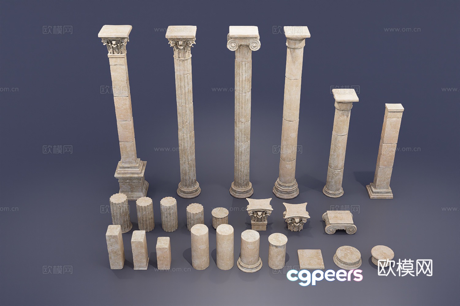 Roman column 3d model Roman column 3d model