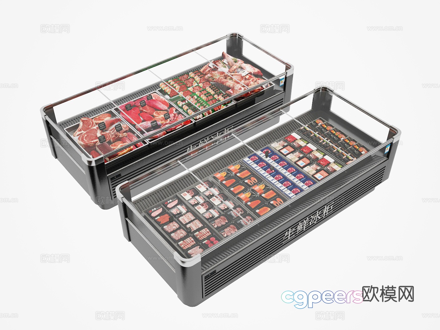 Fresh Cabinet 3D Model Fresh Cabinet 3D Model