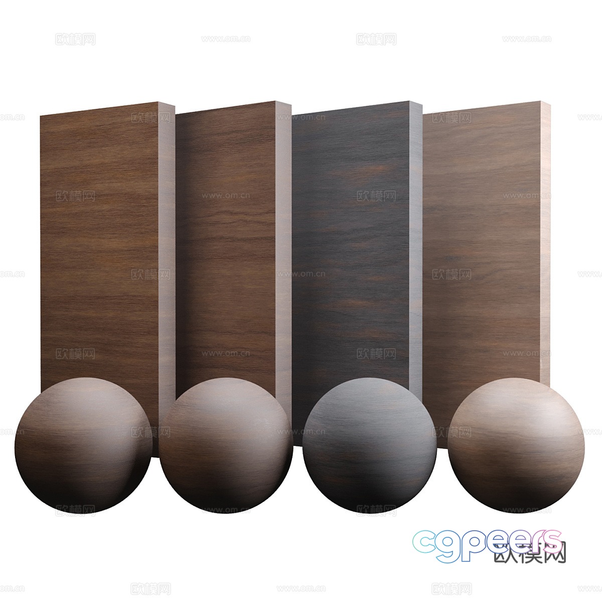 Walnut Finished 3D Model Walnut Finished 3D Model