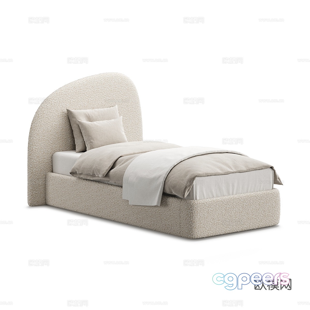 Modern simple single bed Single bed Simple bed Bedroom bed Pillow 3D model Modern simple single bed Single bed Simple bed Bedroom bed Pillow 3D model