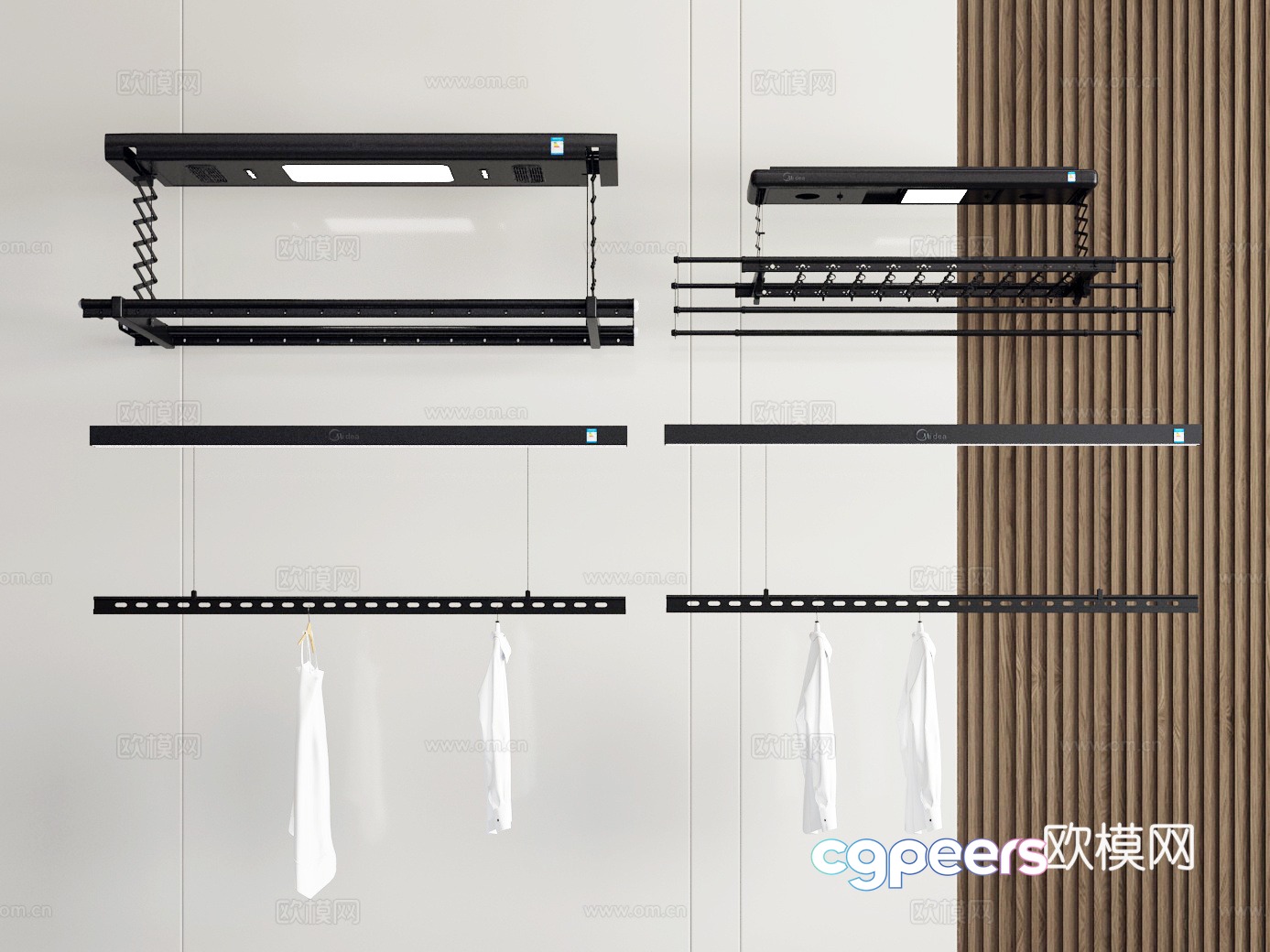 Clothes rod 3d model Clothes rod 3d model