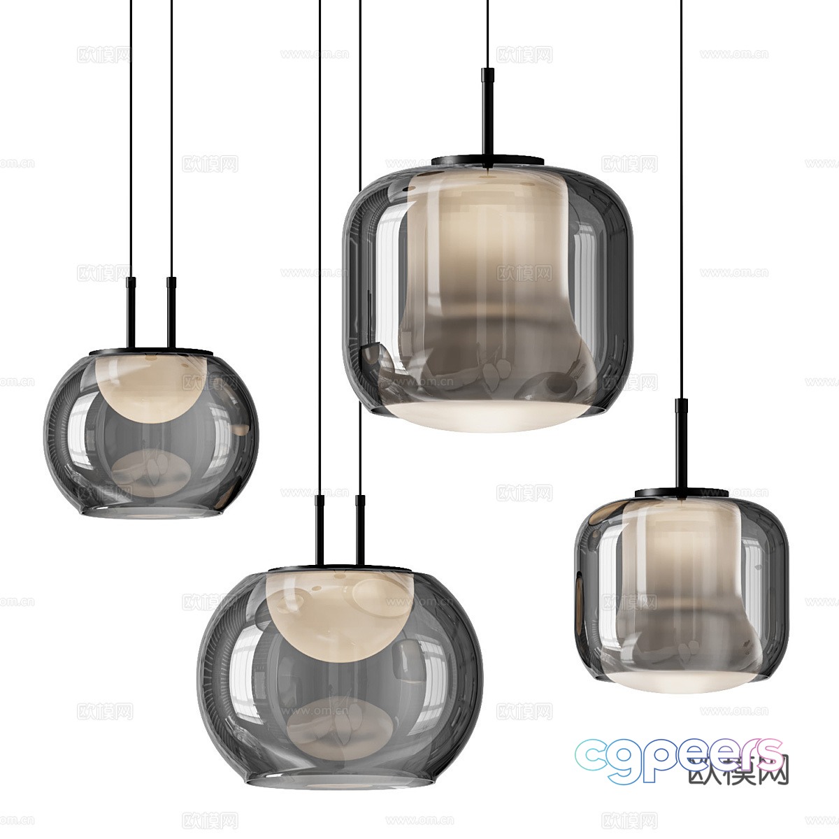 Modern Italian minimalist Hanseric decorative chandelier 3d model Modern Italian minimalist Hanseric decorative chandelier 3d model