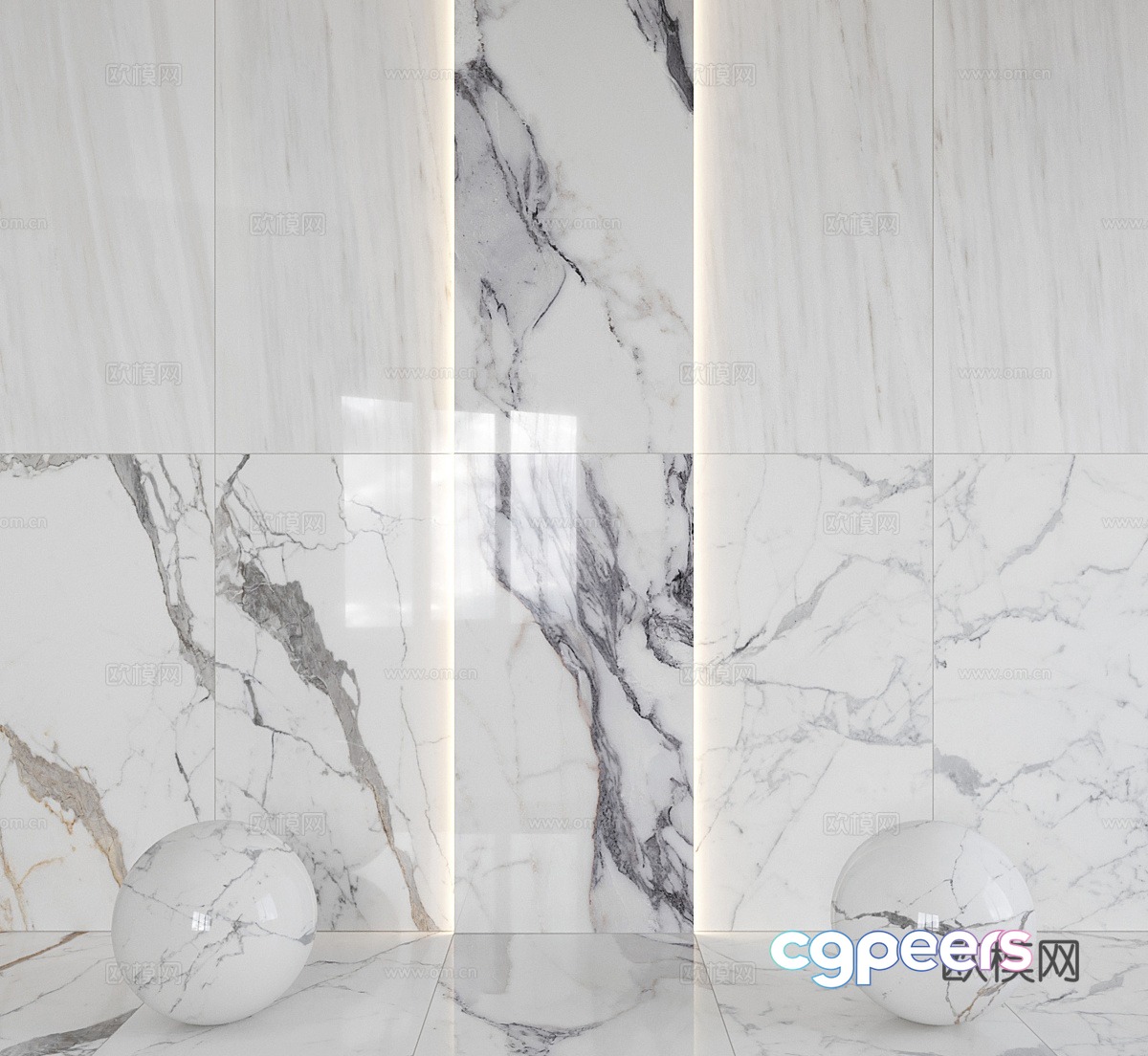 White marble Fish belly white marble 3d model White marble Fish belly white marble 3d model