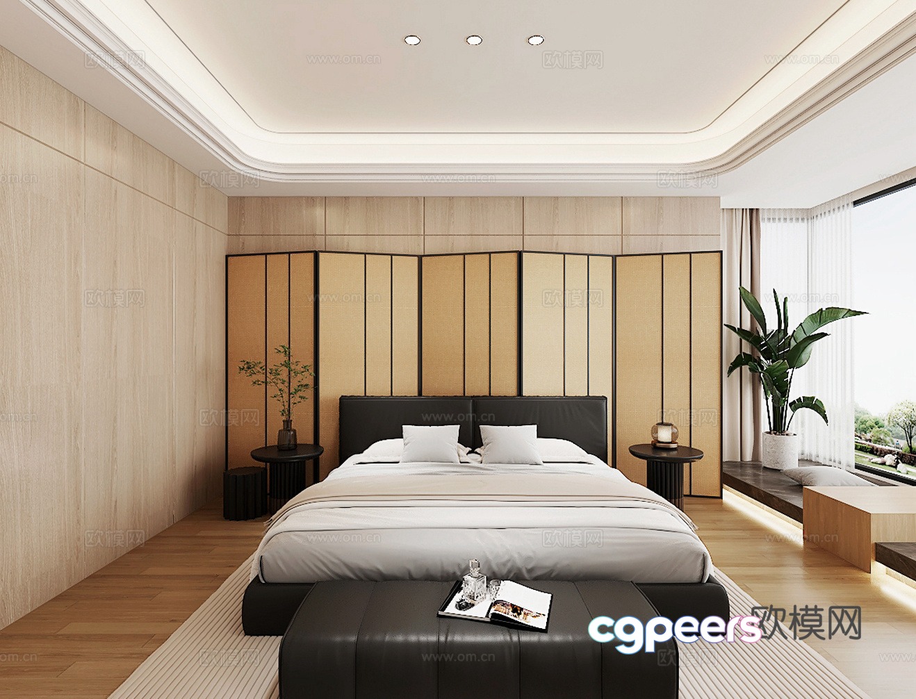 Modern Italian bedroom 3d model Modern Italian bedroom 3d model