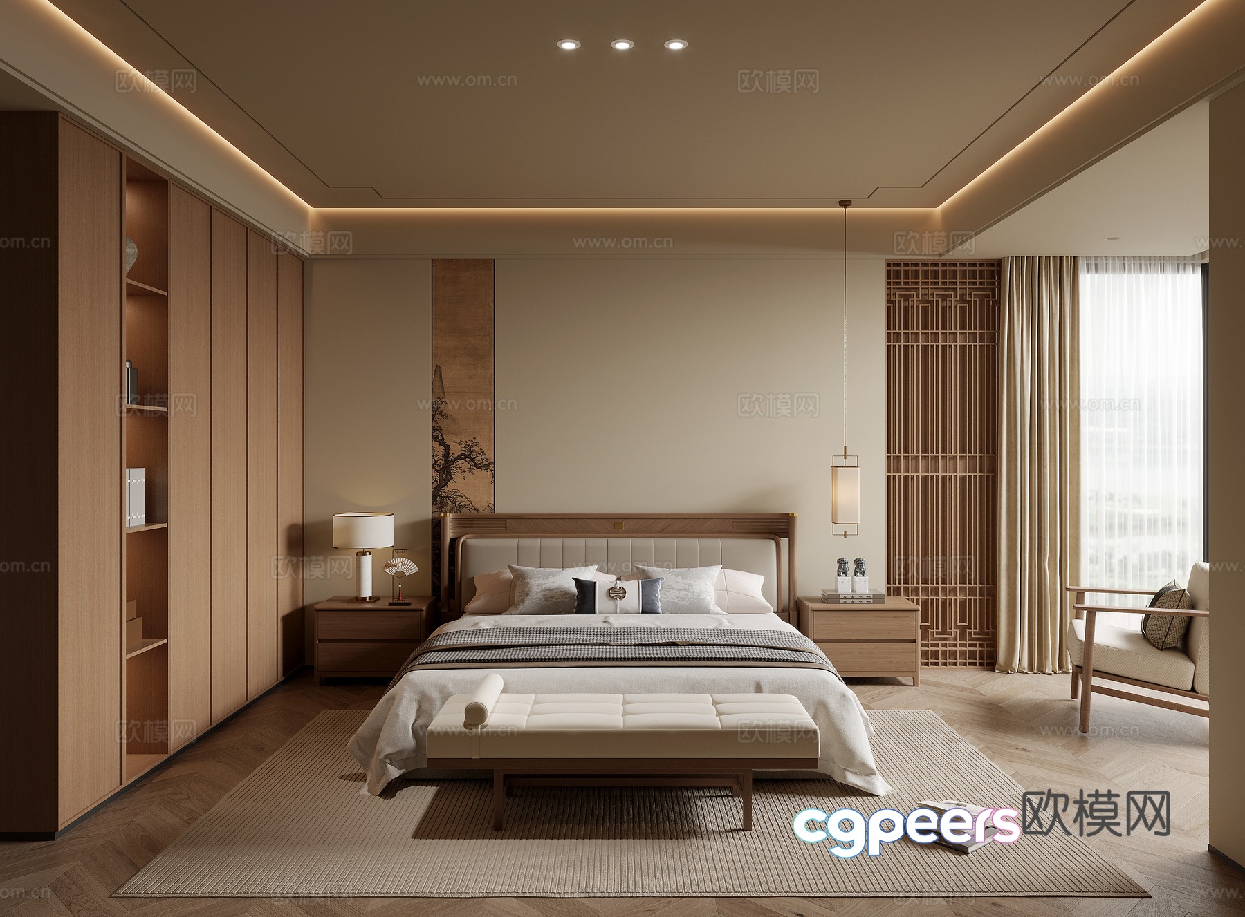 Song’s aesthetic bedroom 3D model Song’s aesthetic bedroom 3D model