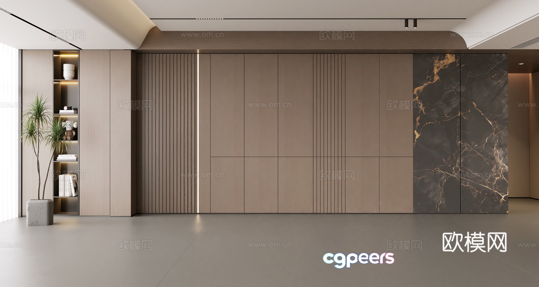 Modern simple sofa background wall modern ornament balcony cabinet living room cabinet wood veneer background wall 3d model Modern simple sofa background wall modern ornament balcony cabinet living room cabinet wood veneer background wall 3d model