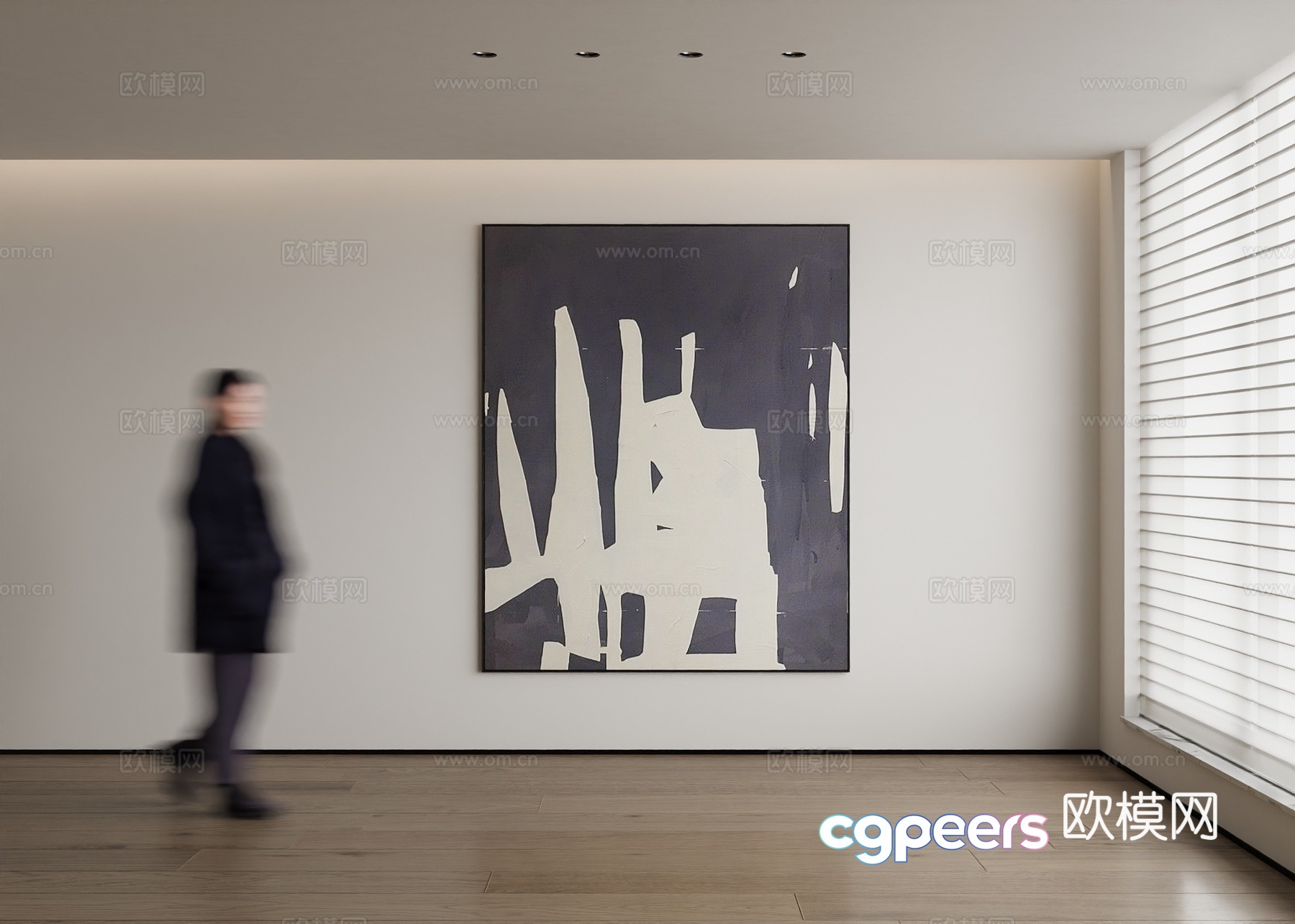 Modern decorative painting 3d model Modern decorative painting 3d model