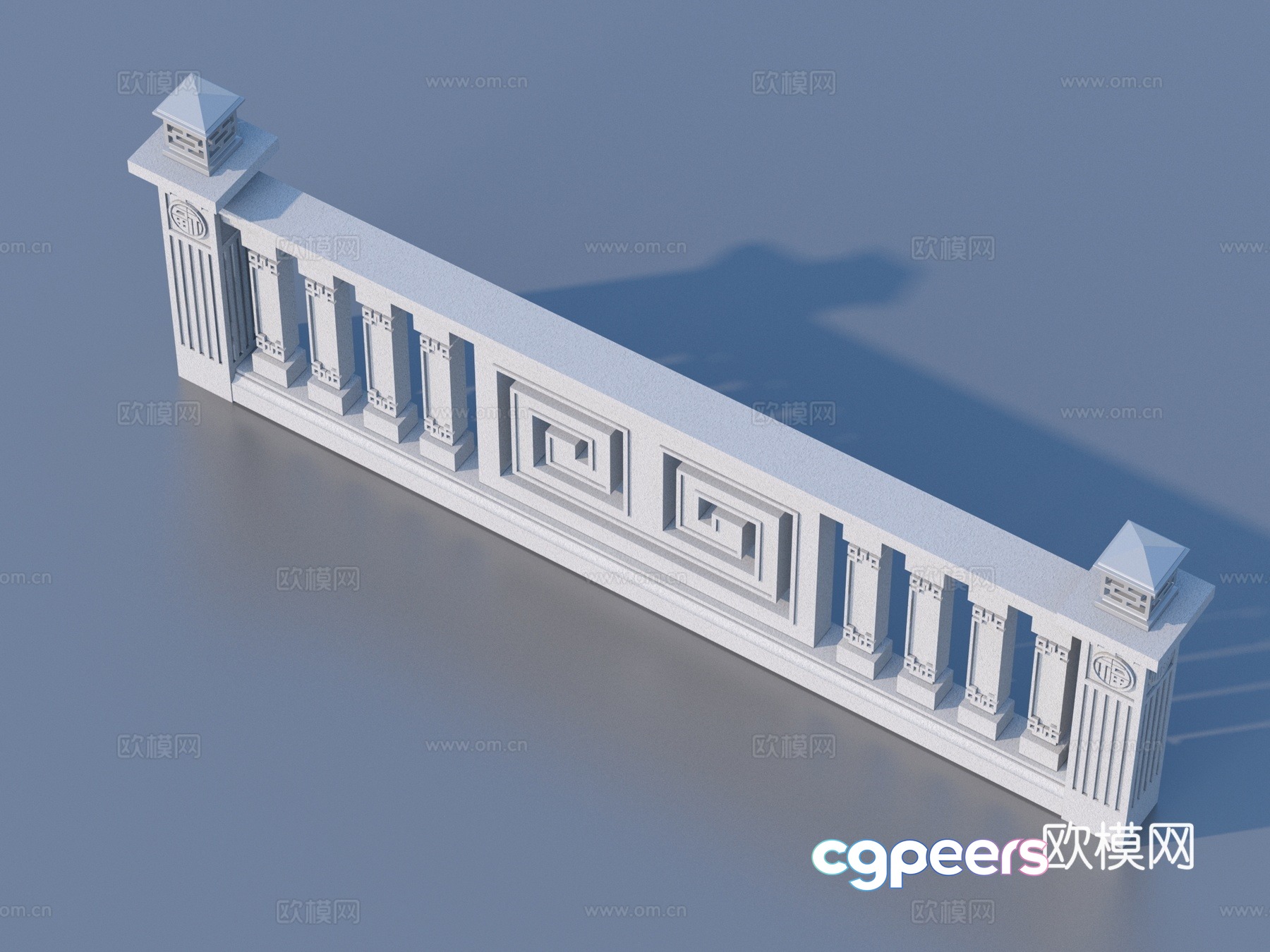 Fence Guardrail Railing 3d Model Fence Guardrail Railing 3d Model
