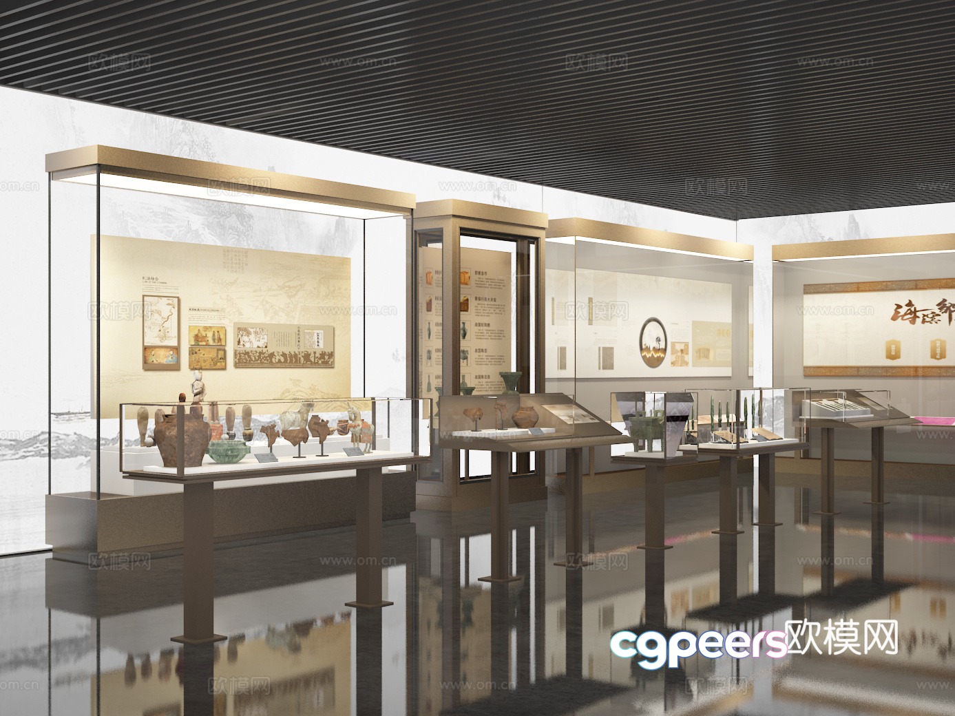 Exhibition hall 3d model Exhibition hall 3d model
