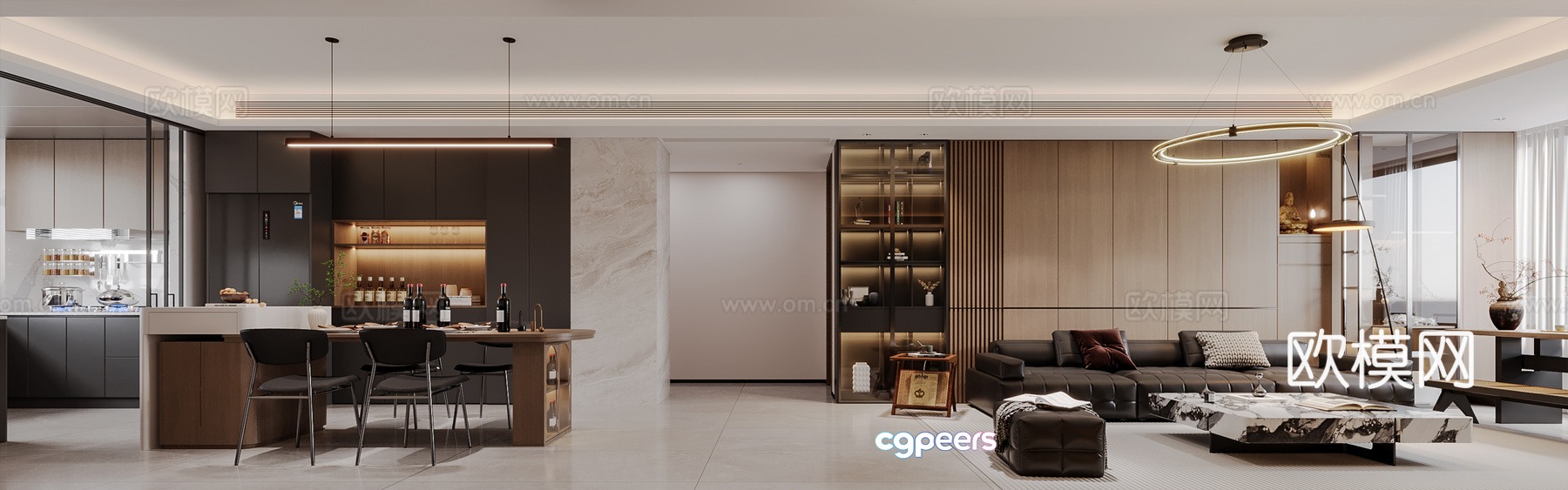 Modern Italian style restaurant 3d model Modern Italian style restaurant 3d model