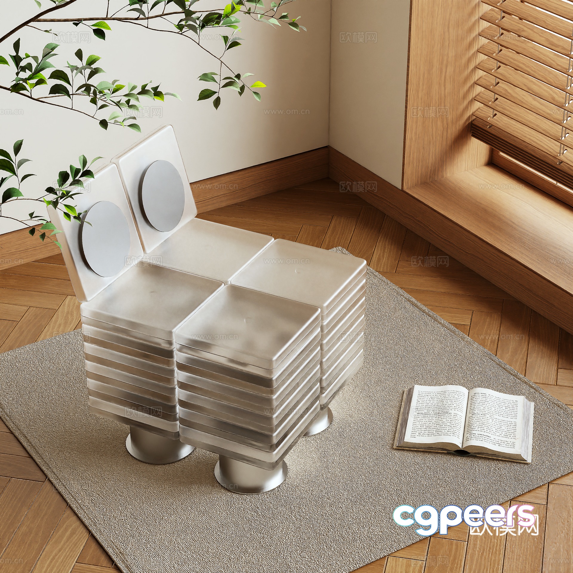 Leisure chair 3d model Leisure chair 3d model