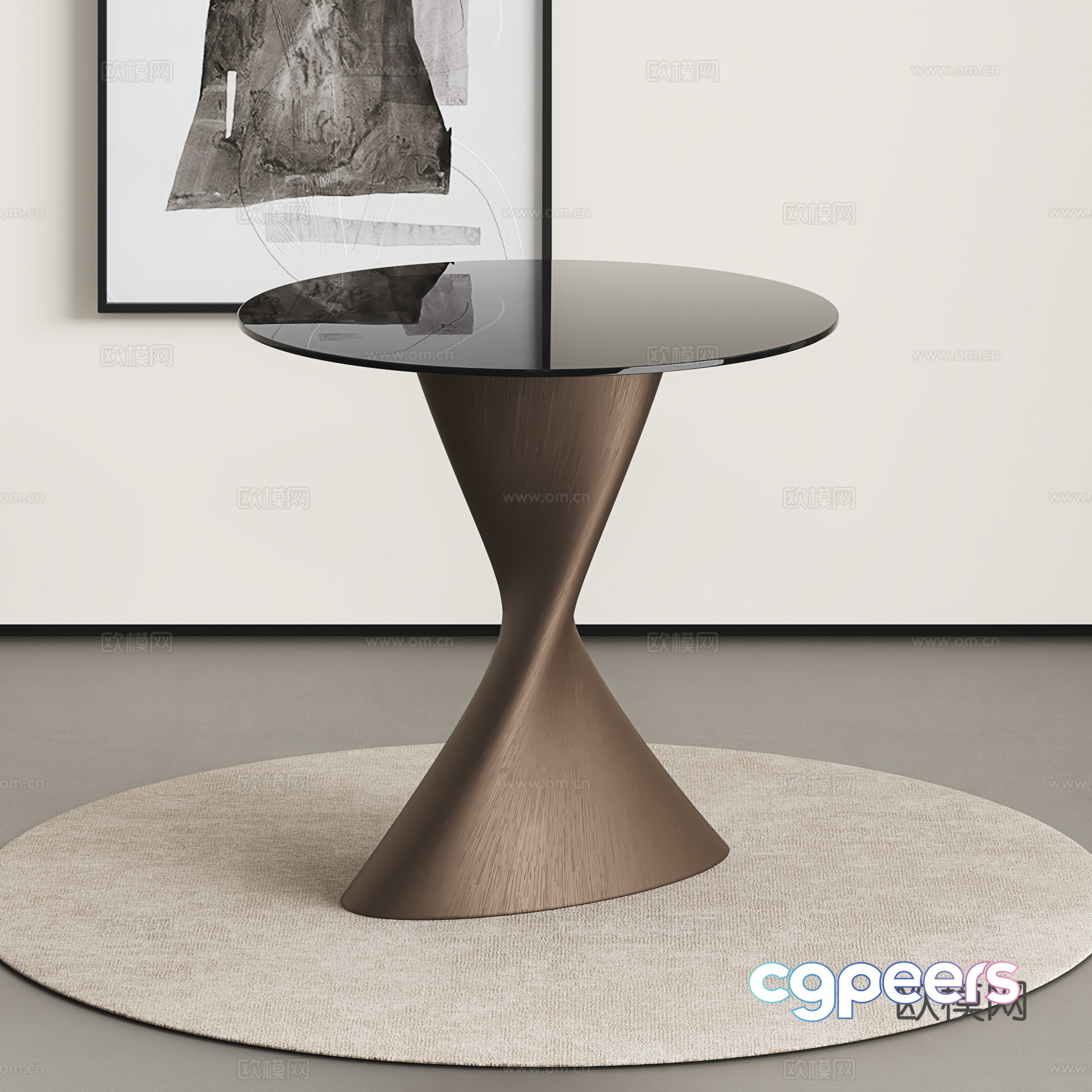 Modern negotiation table Simple reception table Modern dining table 3D model Modern negotiation table Simple reception table Modern dining table 3D model