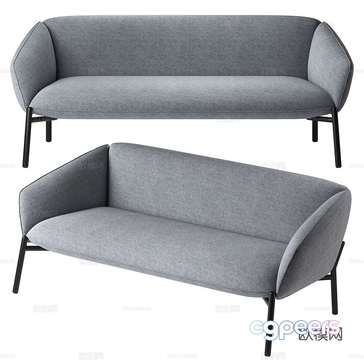 Modern minimalist Undina casual sofa 3d model Modern minimalist Undina casual sofa 3d model