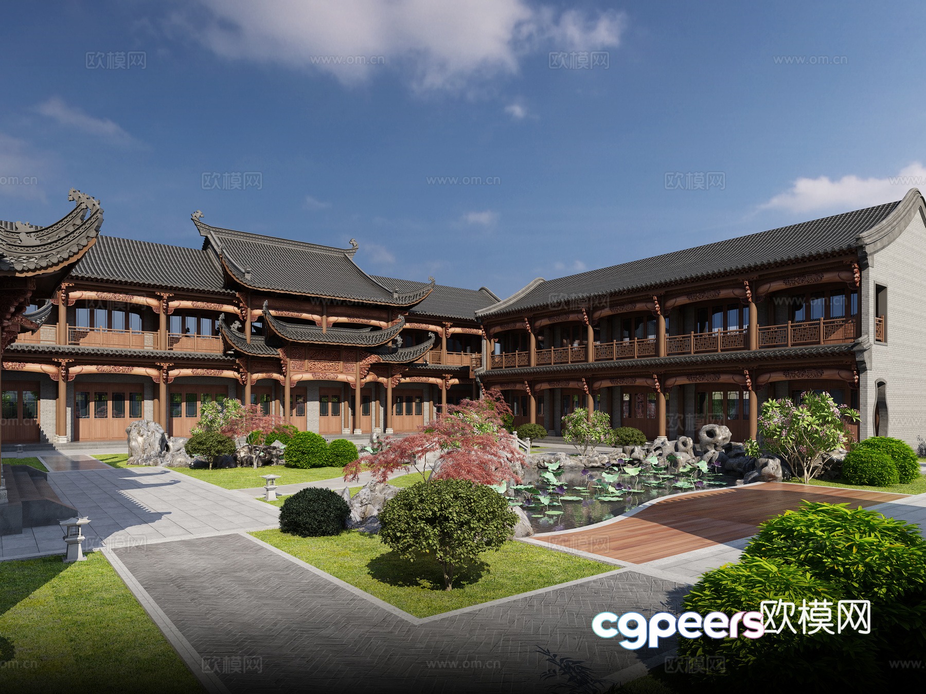 3D model of Chinese ancient houses 3D model of Chinese ancient houses