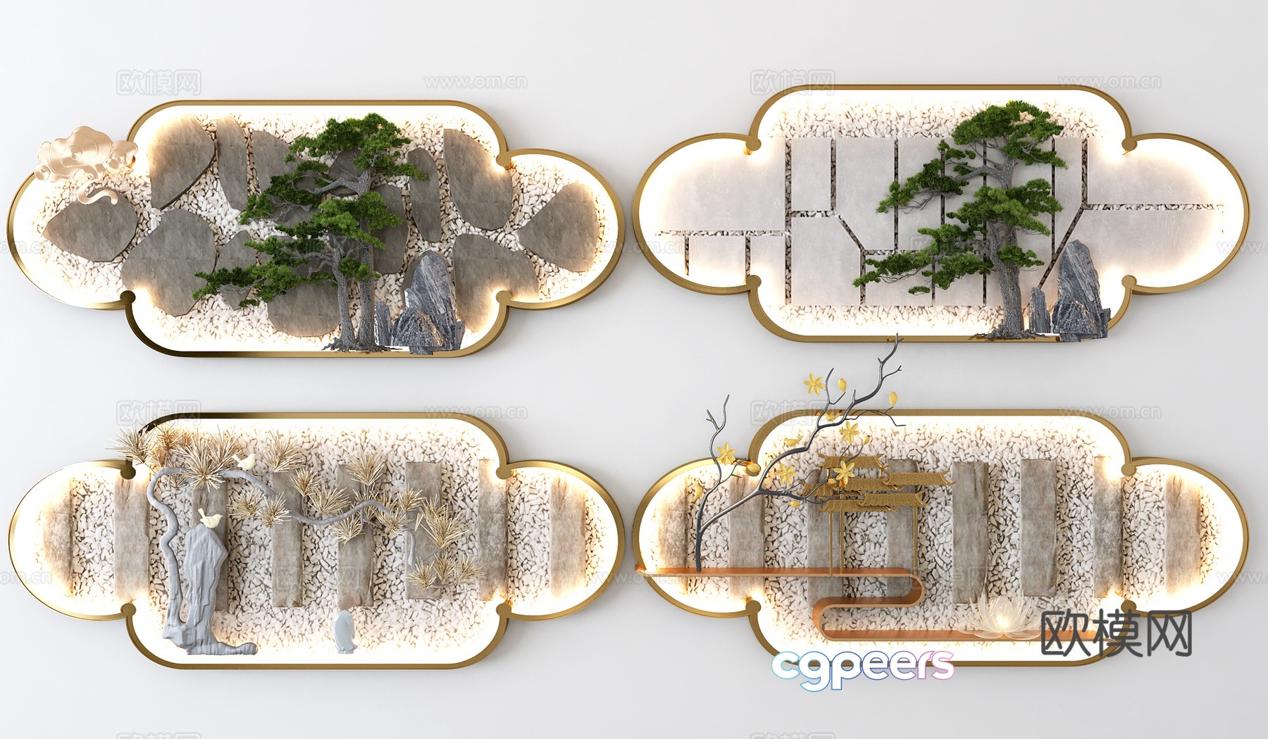 3D model of wall decoration wall lamp 3D model of wall decoration wall lamp