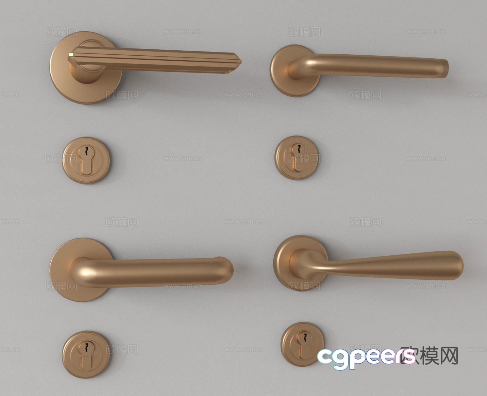 Door handle handle 3d model Door handle handle 3d model