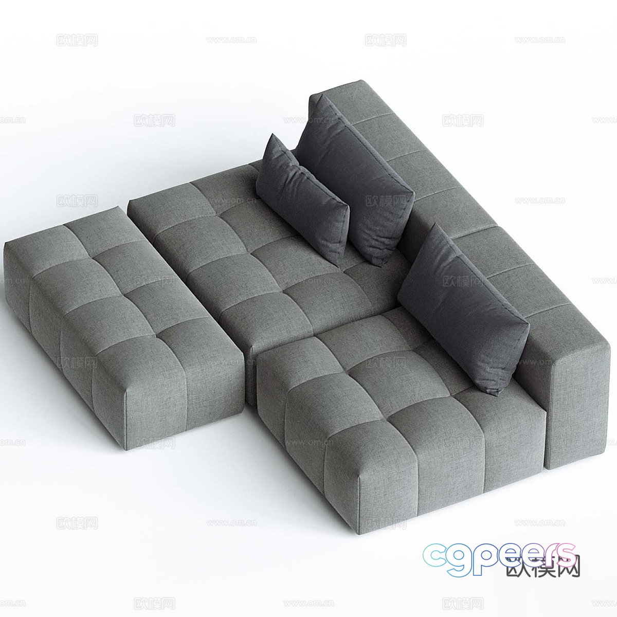 Multiplayer sofa 3d model Multiplayer sofa 3d model