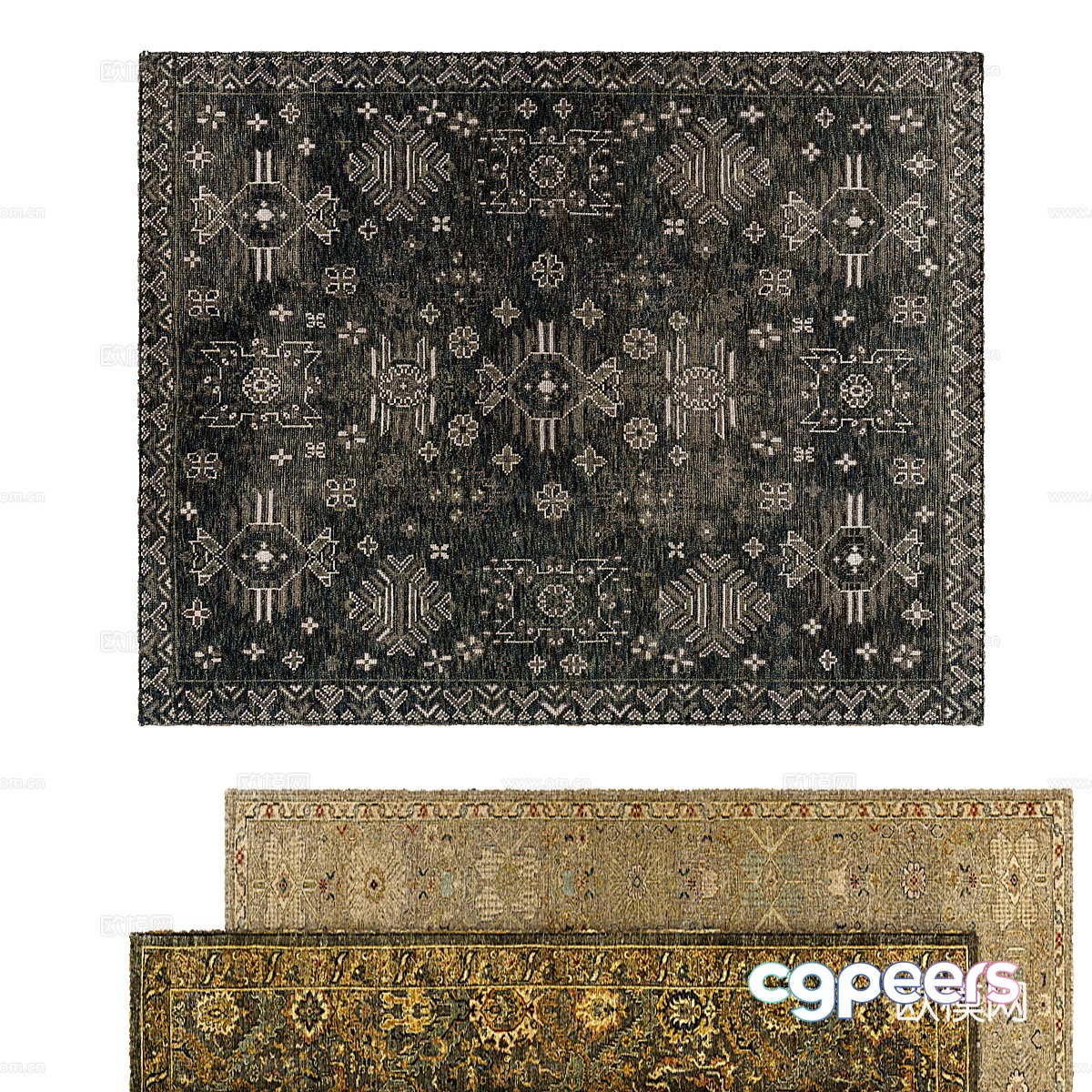 Square carpet 3d model Square carpet 3d model