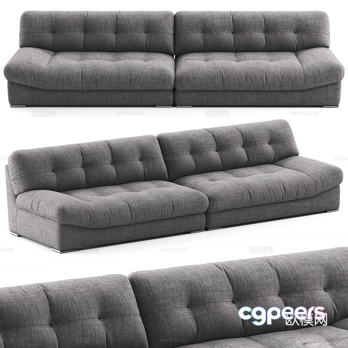 Modern simple double sofa double sofa simple sofa living room sofa pillow 3D model Modern simple double sofa double sofa simple sofa living room sofa pillow 3D model