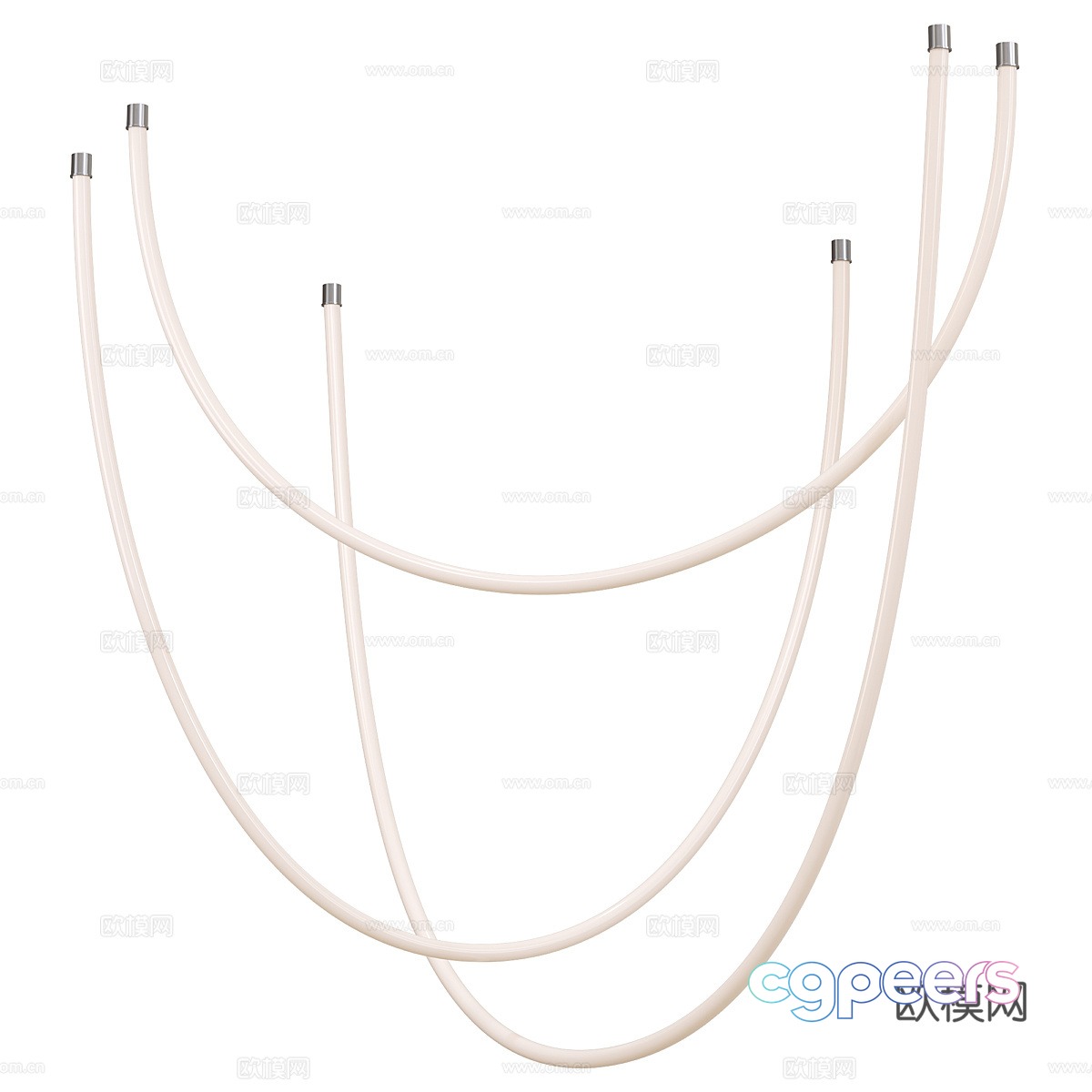 Modern Italian minimalist linear chandelier 3d model Modern Italian minimalist linear chandelier 3d model