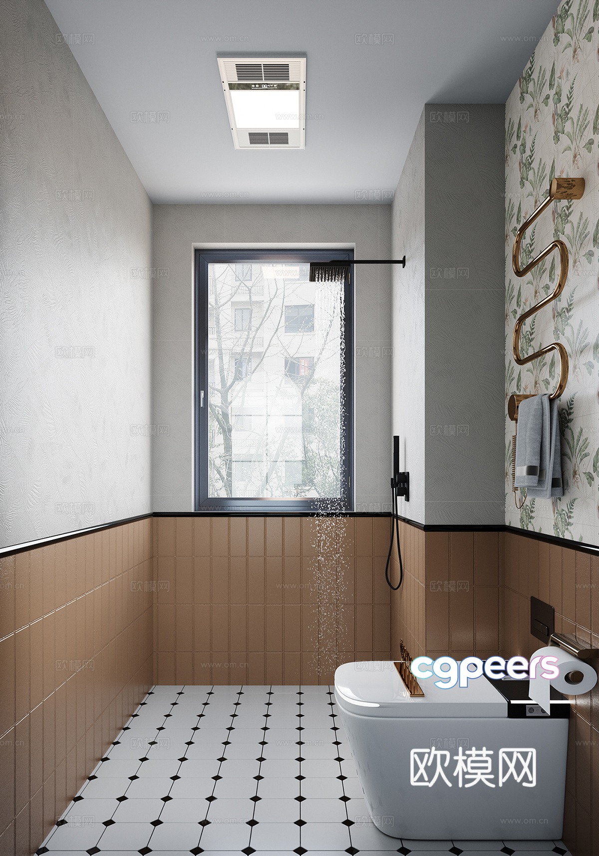 French bathroom 3d model French bathroom 3d model