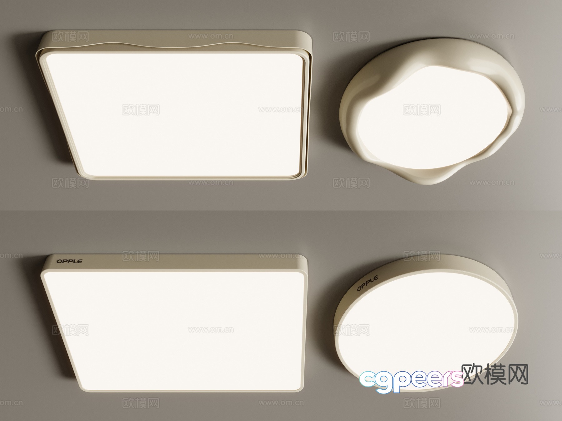 Modern ceiling light 3d model Modern ceiling light 3d model