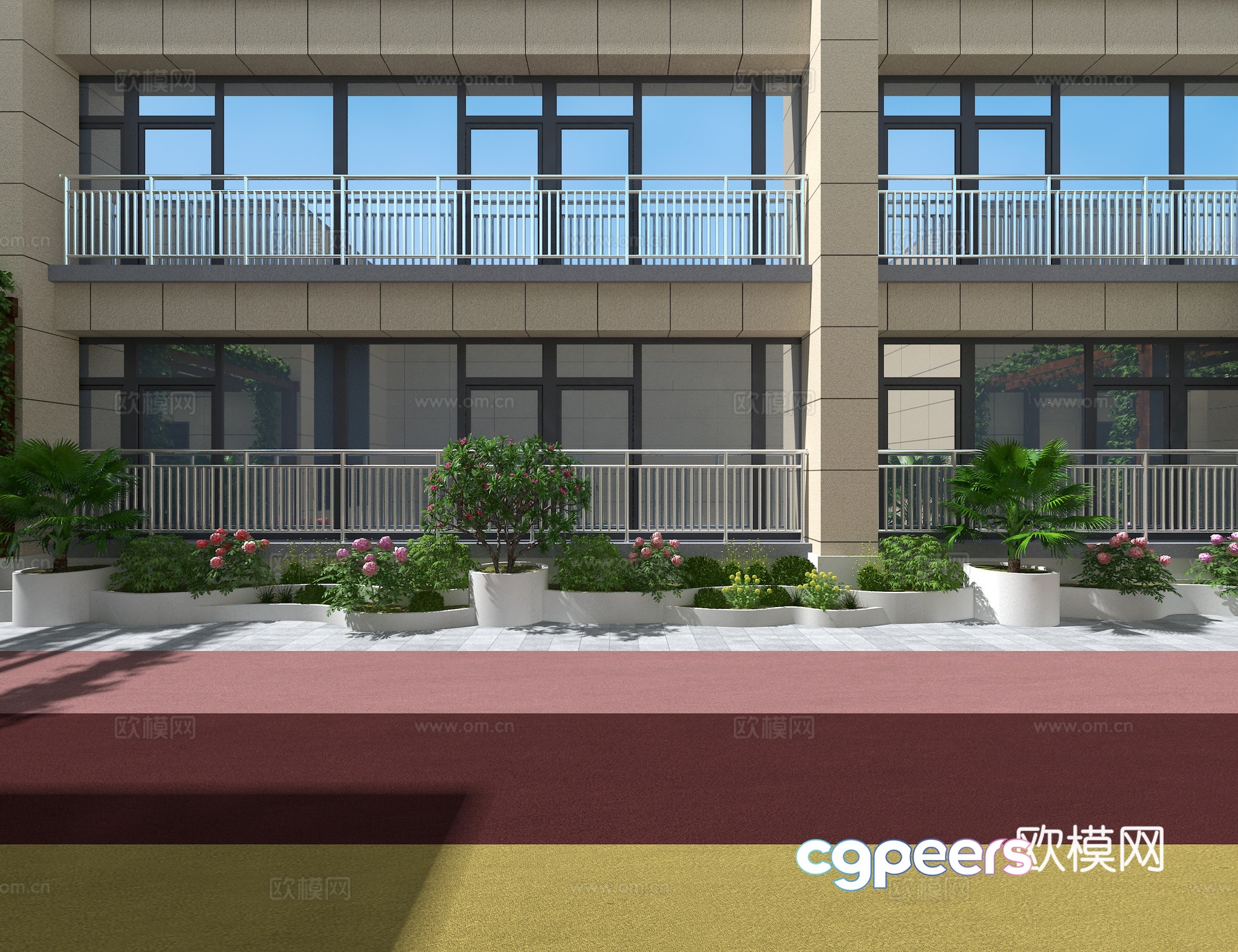 Rooftop Landscape 3d Model Rooftop Landscape 3d Model