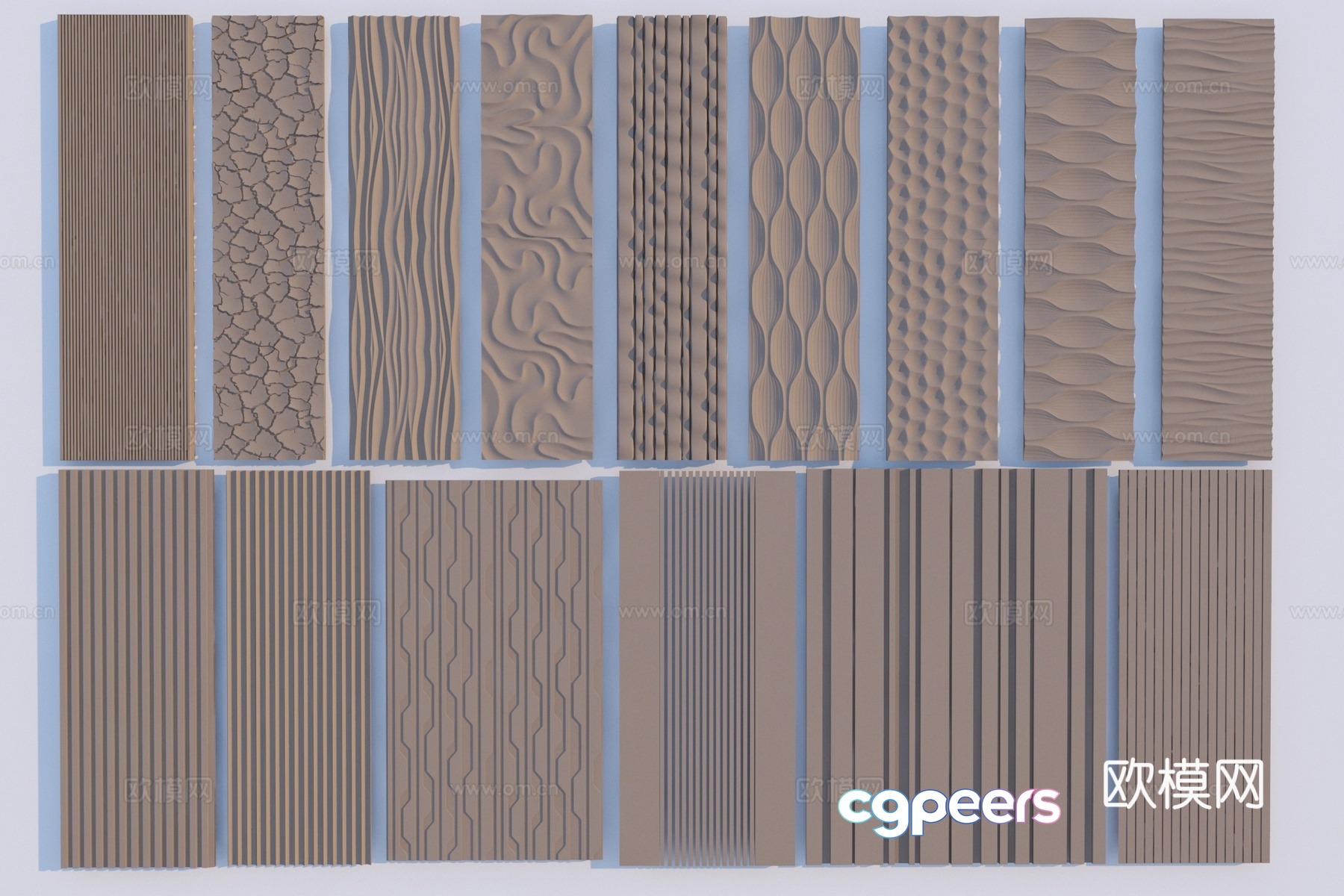 Modern wall panel 3d model Modern wall panel 3d model