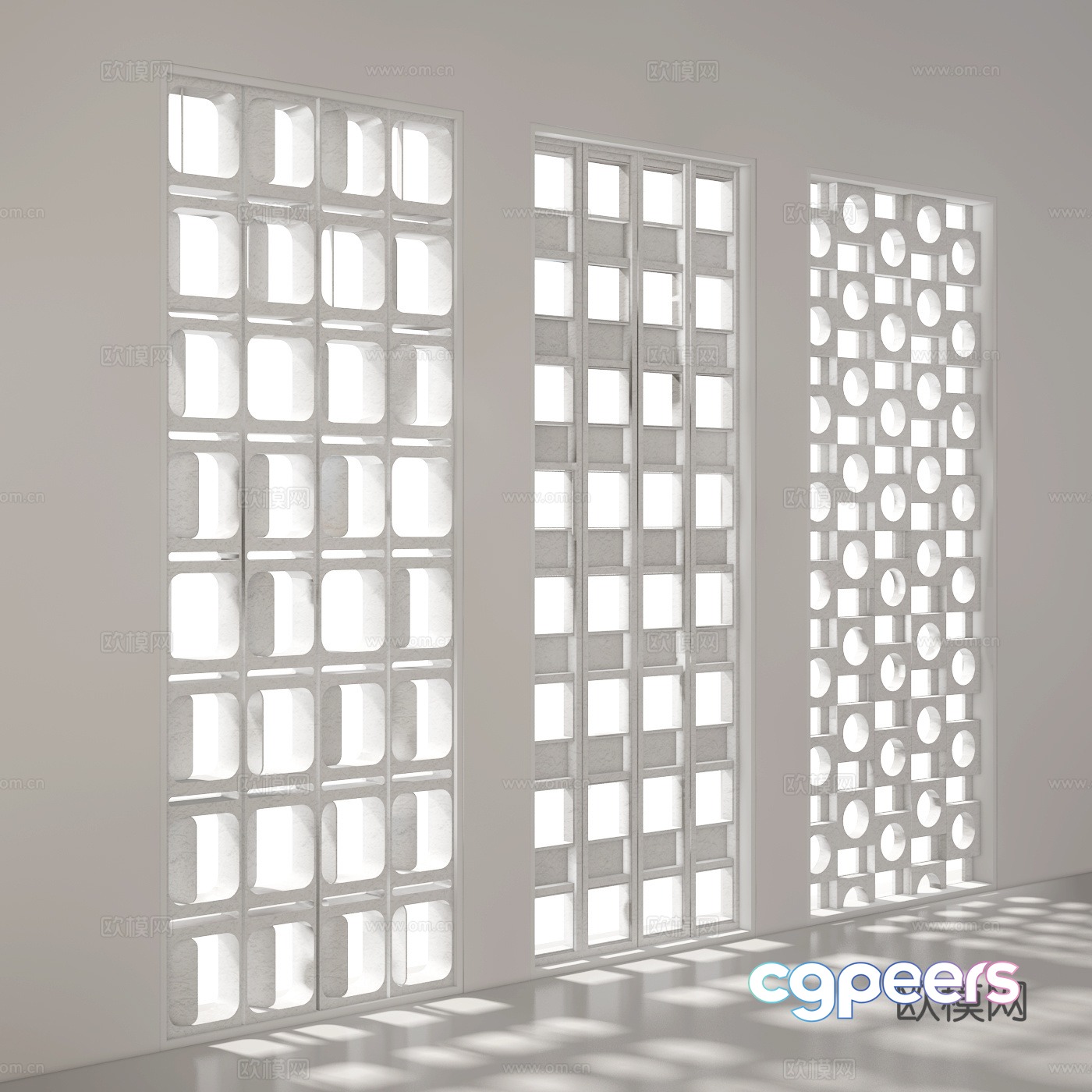 Cement wall 3d model Cement wall 3d model