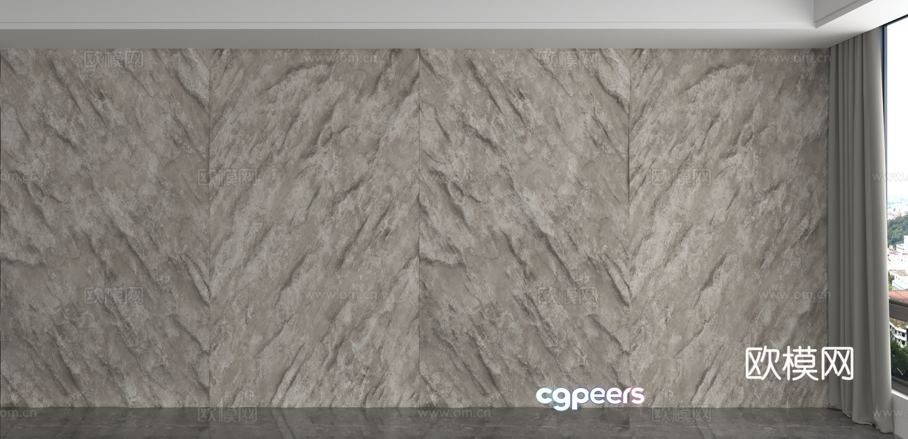 Modern background wall 3d model Modern background wall 3d model