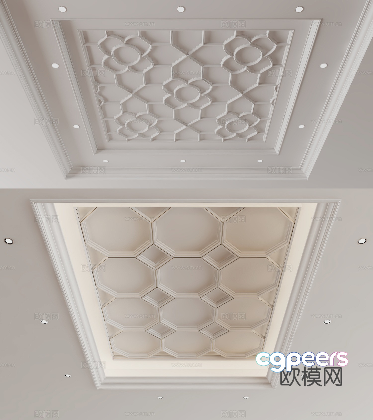 American ceiling 3D model American ceiling 3D model