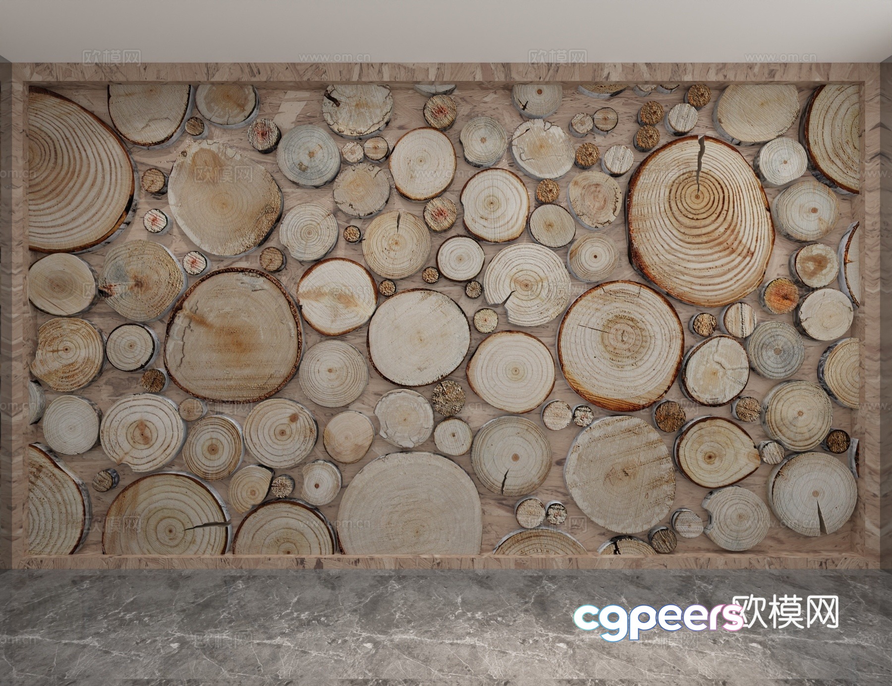 Modern background wall 3d model Modern background wall 3d model