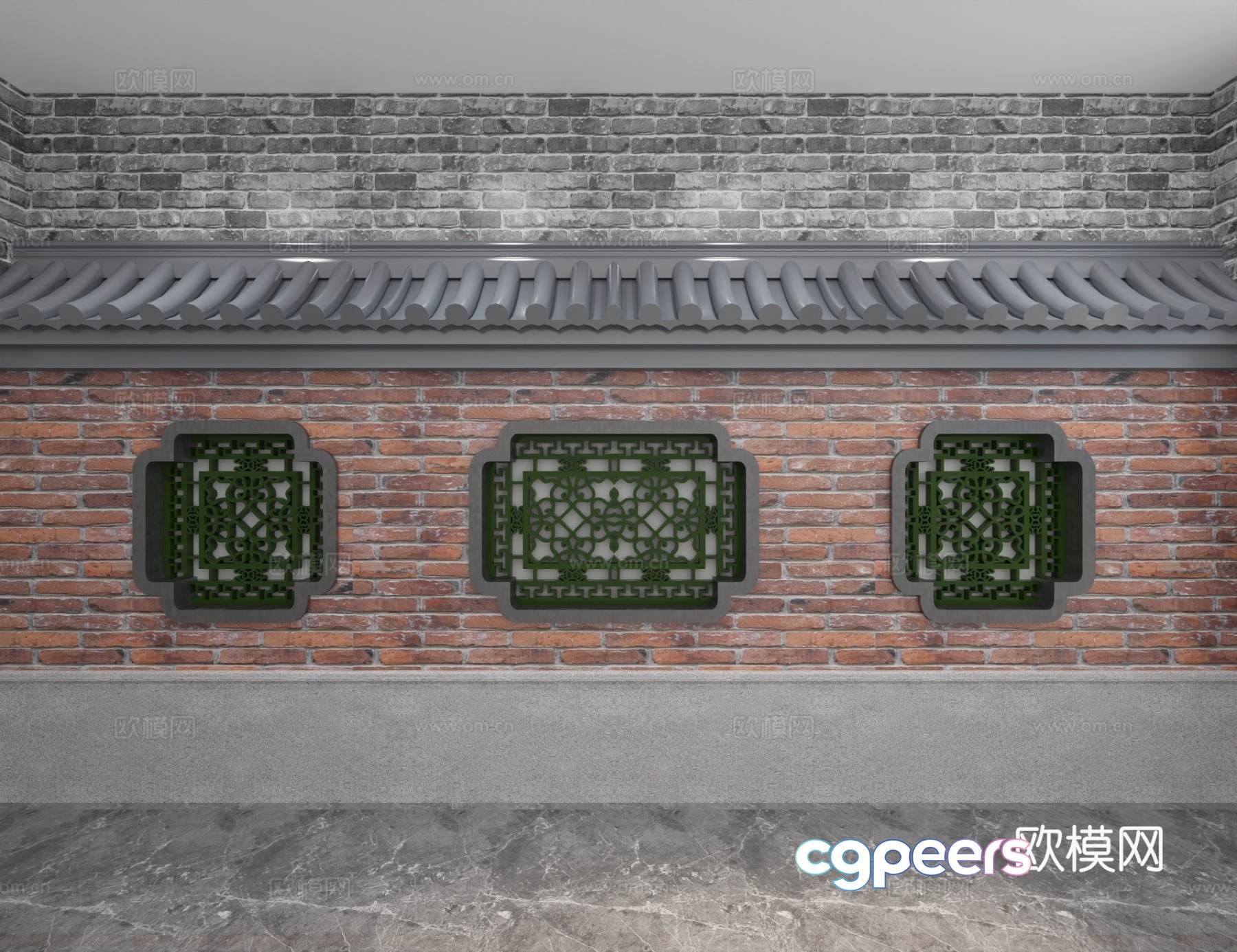 Modern background wall 3d model Modern background wall 3d model