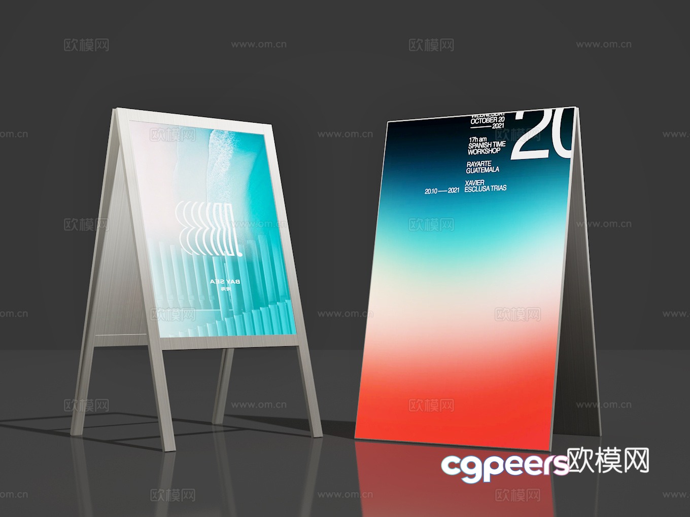 Billboard 3d model Billboard 3d model