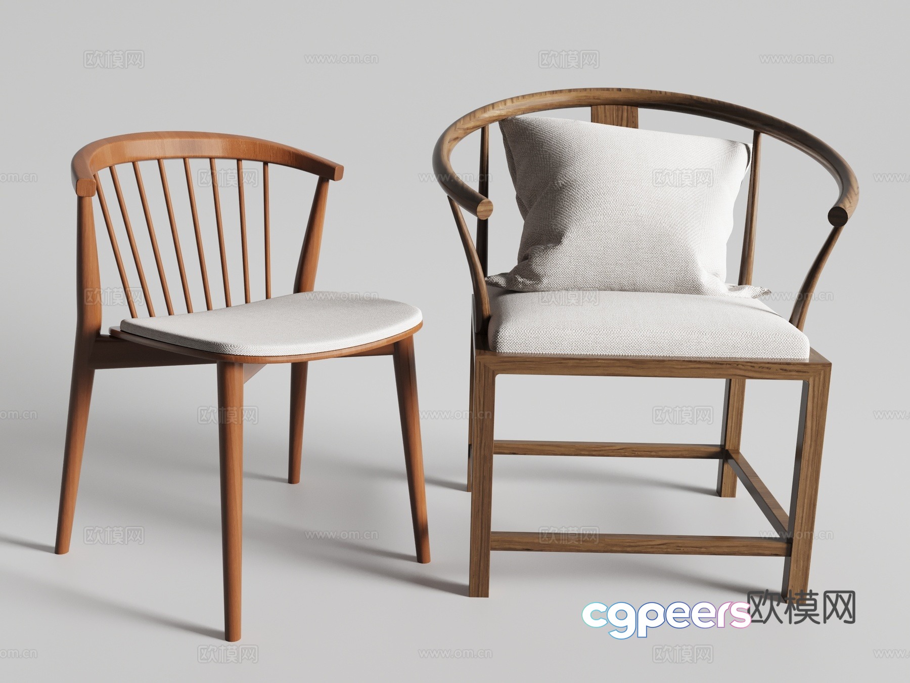 New Chinese chair 3d model New Chinese chair 3d model