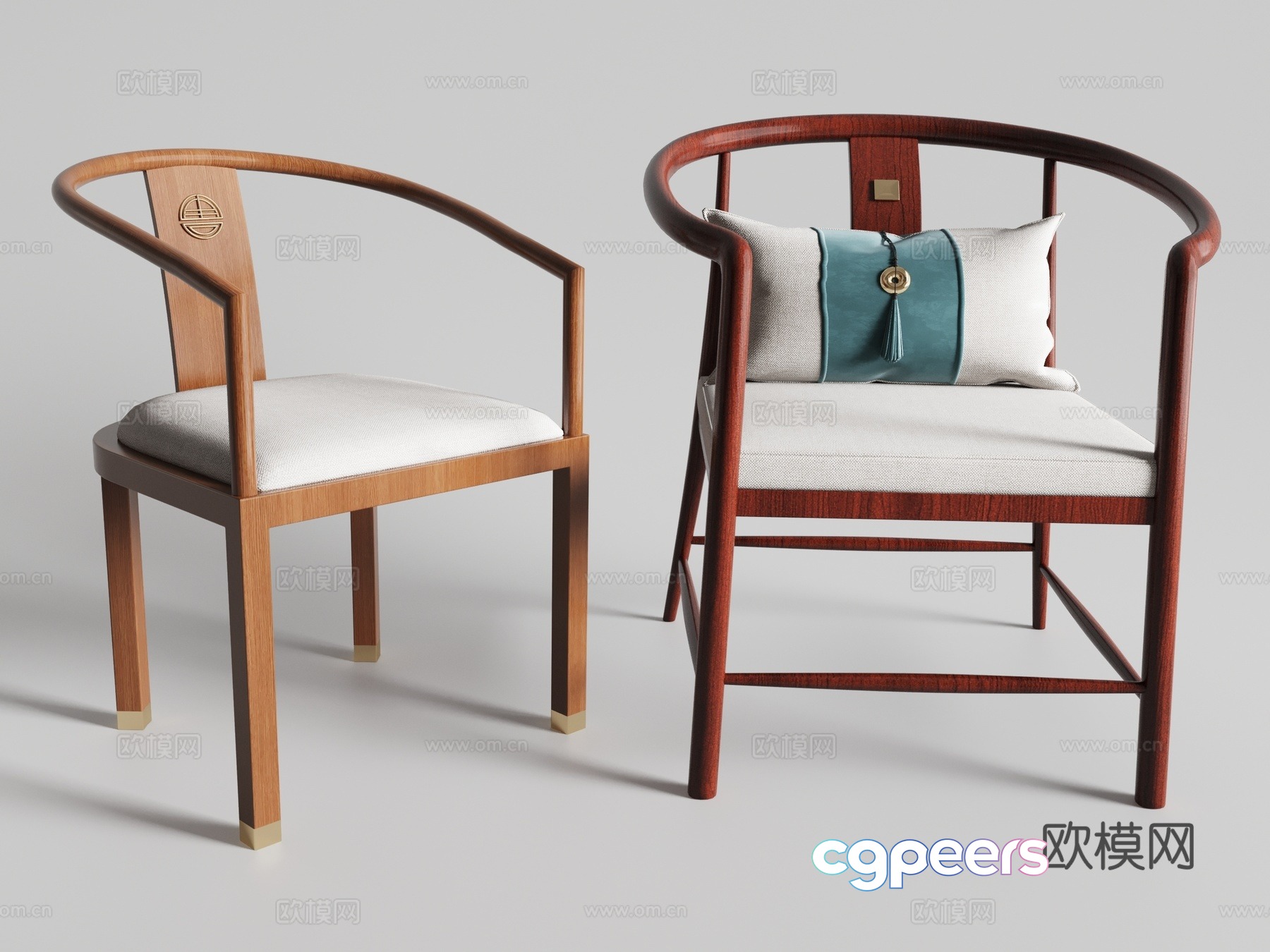 New Chinese chair 3d model New Chinese chair 3d model