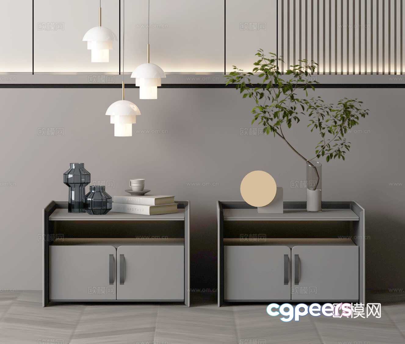 Modern night table 3d model Modern night table 3d model