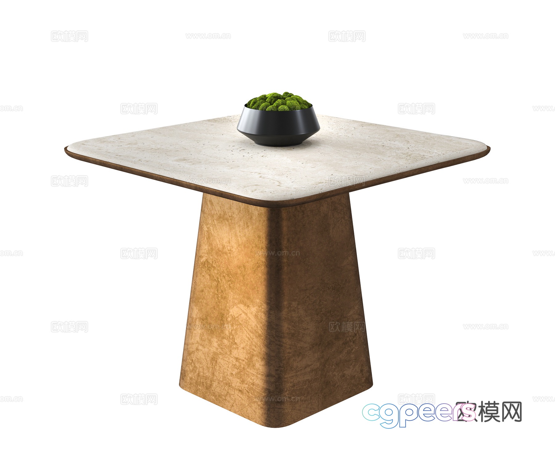 Modern square table 3d model Modern square table 3d model