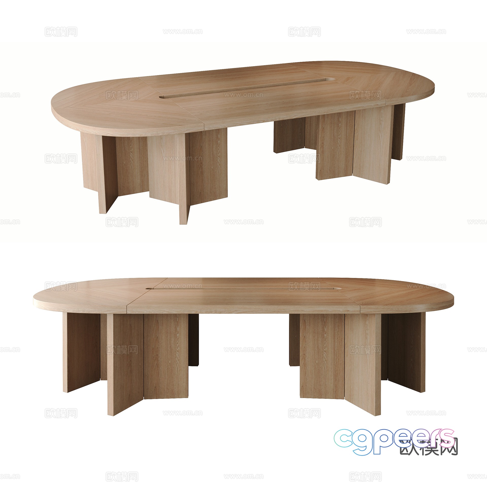 Modern dining table 3d model Modern dining table 3d model