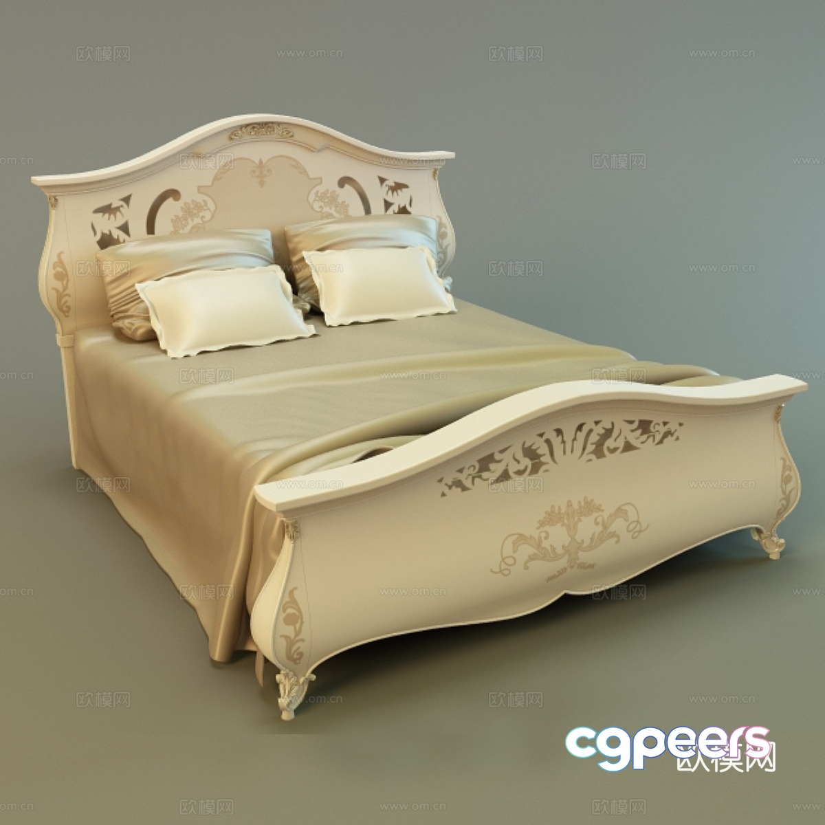 Monreale bed 3d model Monreale bed 3d model