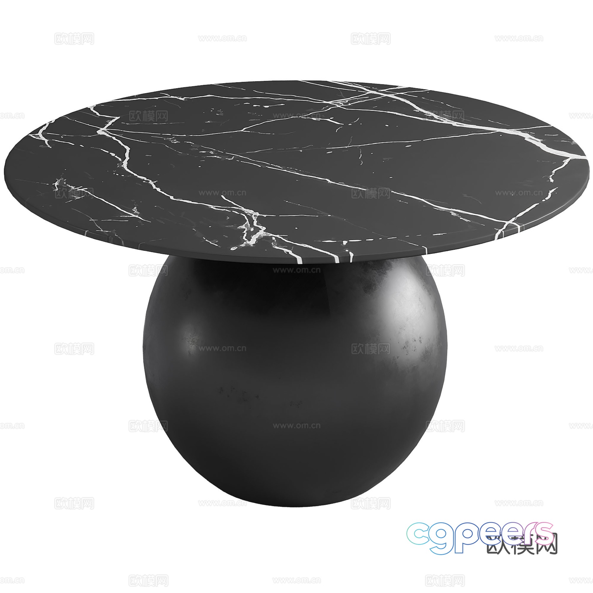 Modern restaurant dining table round dining table 3d model Modern restaurant dining table round dining table 3d model
