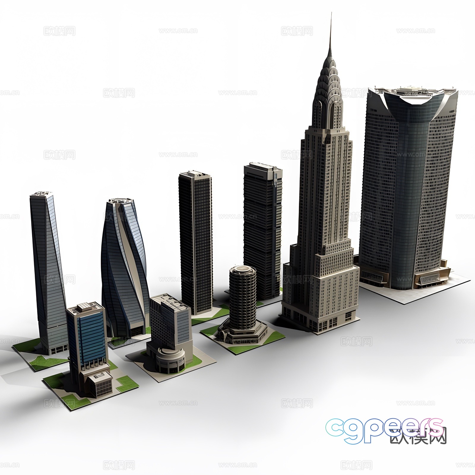 Skyscraper collection 3d models Skyscraper collection 3d models