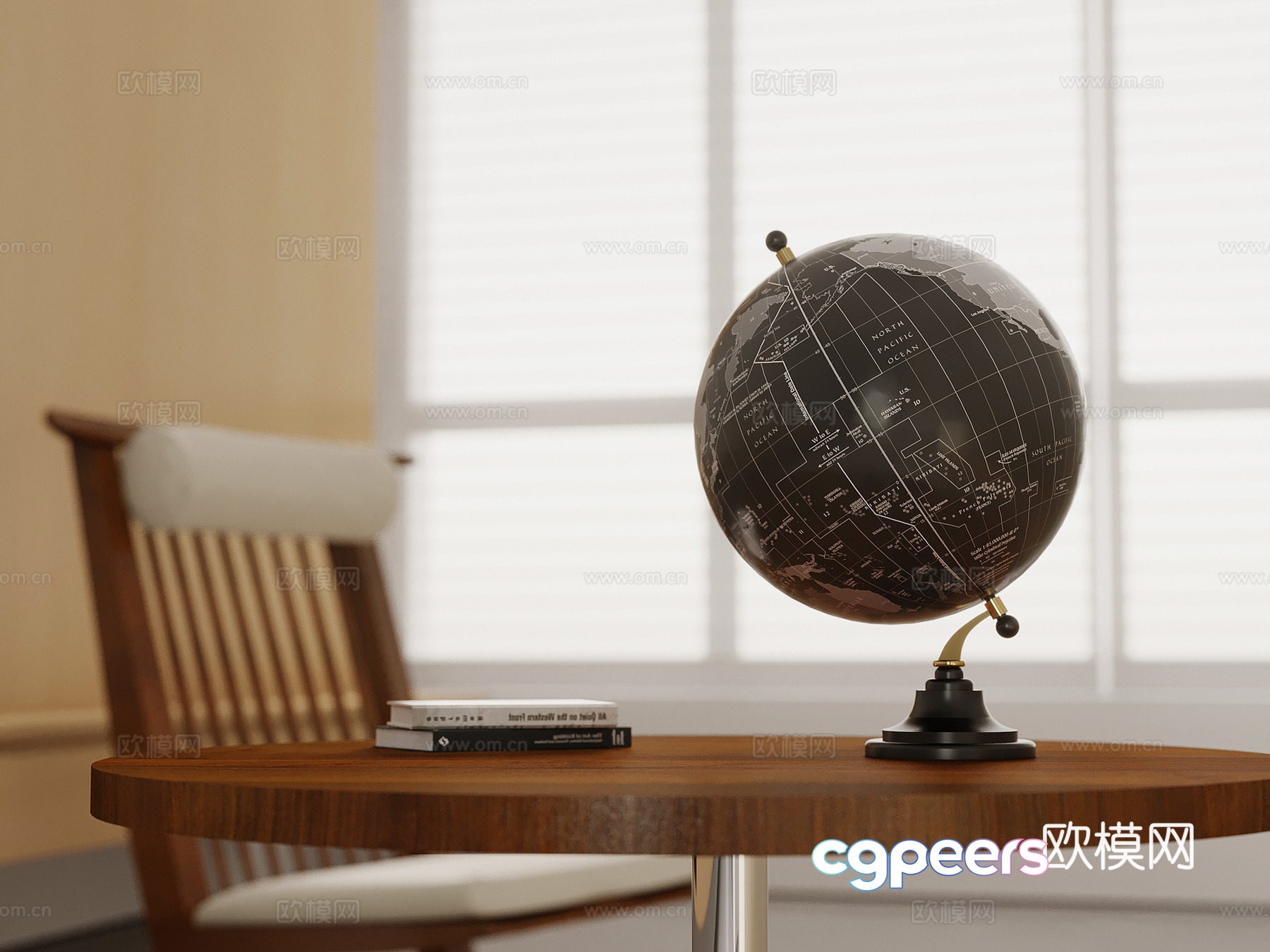 Modern globe Other ornaments 3D model Modern globe Other ornaments 3D model
